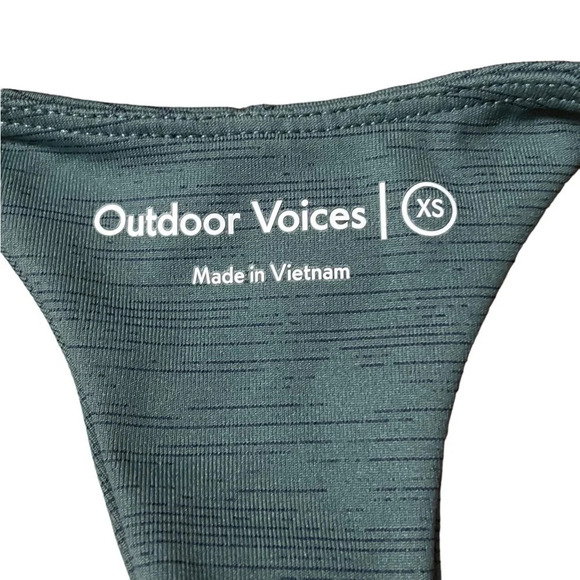 Outdoor Voices Evergreen Move Free/ Tech Sweat Crop Top, Size Xs - Picture 4 of 5